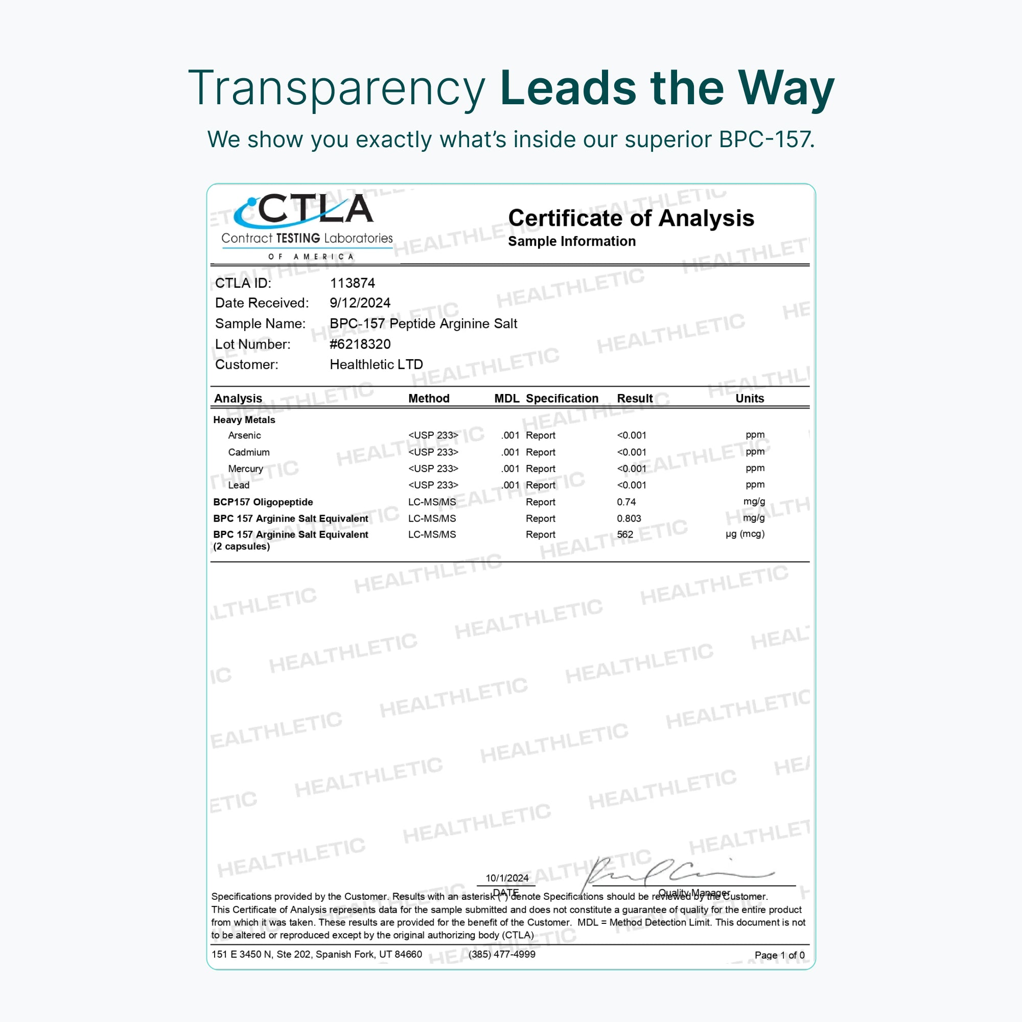 BPC-157 Body Protection Compound